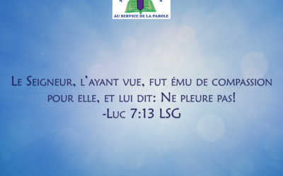 Luc 7 verset 13