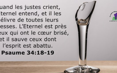 Méditation du jour – « L’Éternel auprès du cœur brisé » (Psaumes 34:18–19)