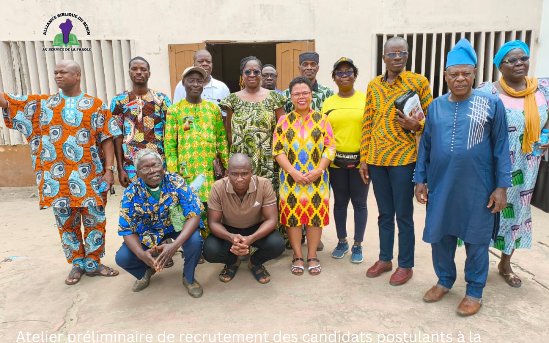 Atelier préliminaire de recrutement des candidats traducteurs de la Bible en Xwlagbé Monvolo