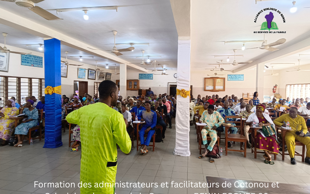 Formation des administrateurs et facilitateurs de Cotonou et Calavi dans le cadre de la Campagne BENIN ECOUTE 60