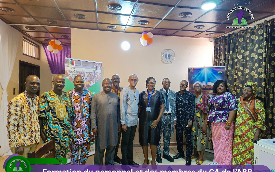 Formation du personnel et des membres du Conseil d’Administration de l’Alliance Biblique du Bénin (ABB)