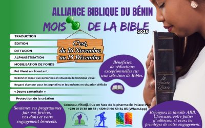 Le Mois de la Bible 2025 est lancé ! ✨
