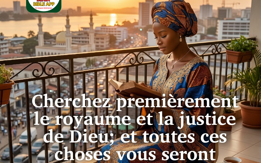 Méditation du jour : « Cherchez premièrement le royaume de Dieu » — Matthieu 6.33
