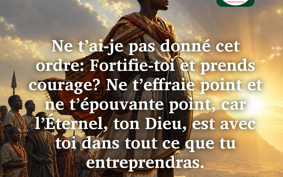 Méditation du jour : « Fortifie-toi et prends courage » — Josué 1.9