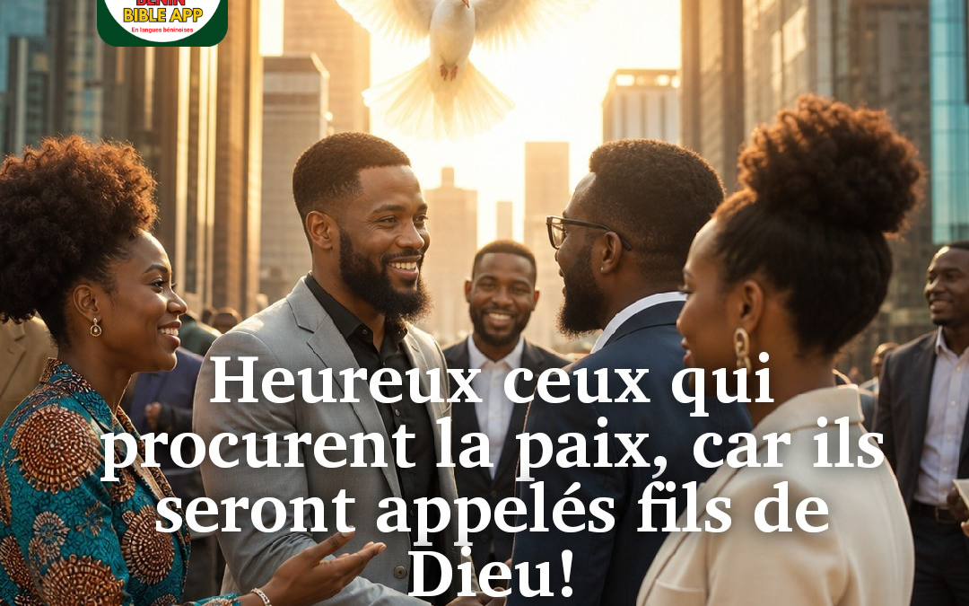 Méditation du jour : « Heureux les artisans de paix » — Matthieu 5,9