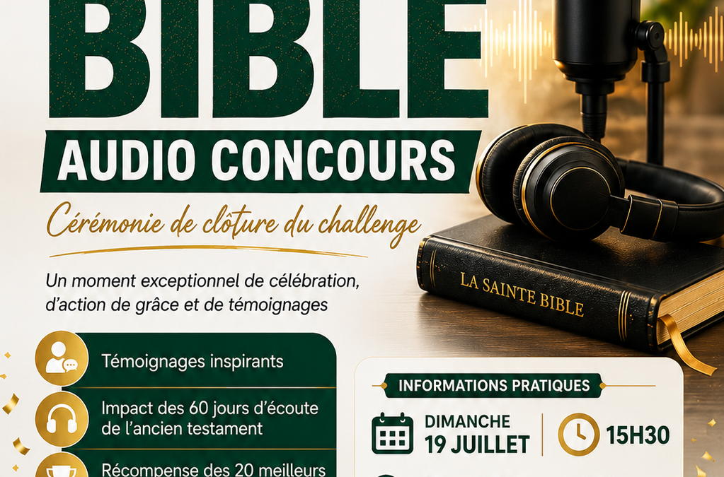 CÉRÉMONIE DE CLÔTURE DU BÉNIN BIBLE AUDIO CONCOURS 2026