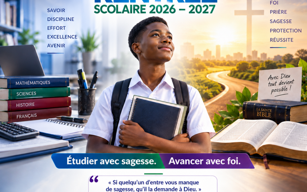 Bonne rentrée scolaire 2026-2027 : étudier avec sagesse, avancer avec foi