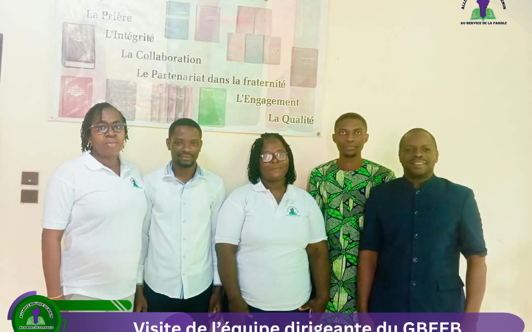 Visite du Groupe Biblique des Elèves et Etudiants du Bénin à l&rsquo;Alliance Biblique du Bénin